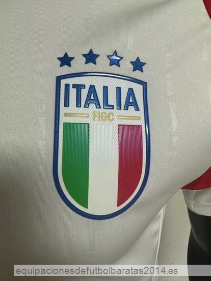 Nuevo 2ª Jugadores Camiseta Italia 2024 Blanco Baratas